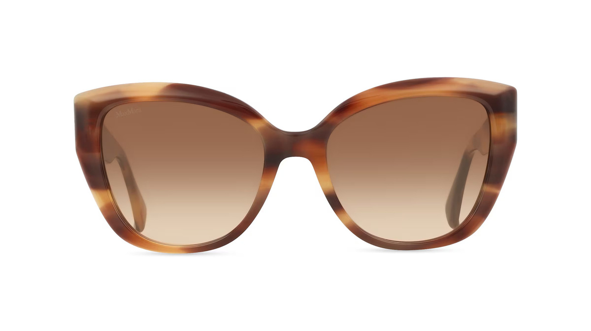 Max Mara MM0040 Sonnenbrille Cat Eye, Vollrand, Acetat, Unisex, braun - Bild 1