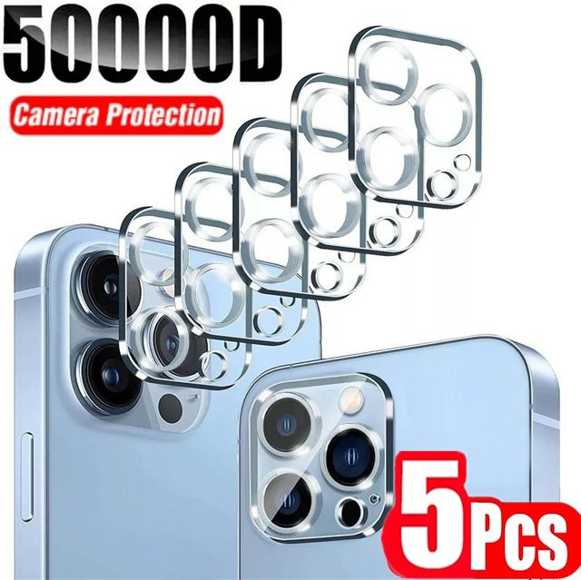 Fomscvka Kamera Objektiv Schutz Glas für iPhone 16 Plus 15 Pro 14 Pro Max 13 Mini, transparente Vollabdeckung, 1-5 Stück - Bild 1
