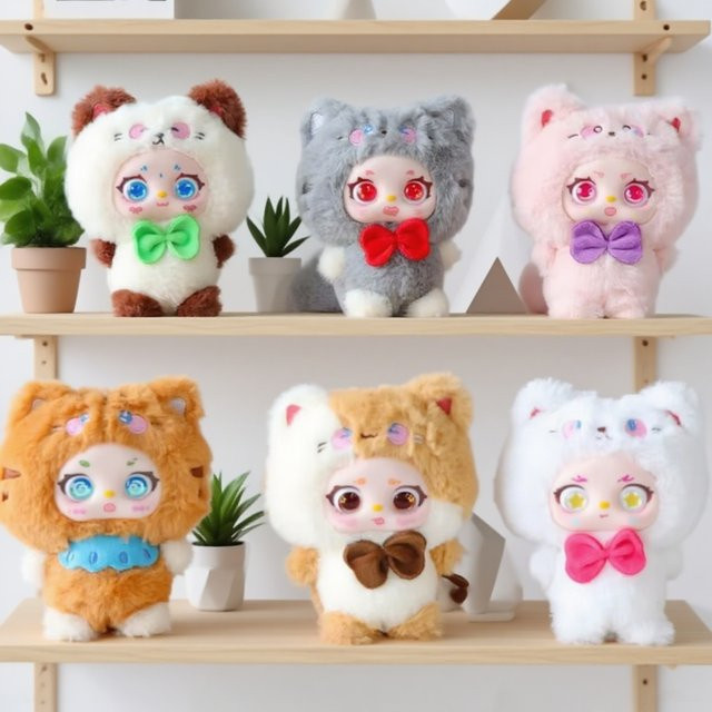 52TOYS The Cat From The Planet Meow, Plüsch-Vinyl-Blindbox, Katzenpuppe - Bild 1