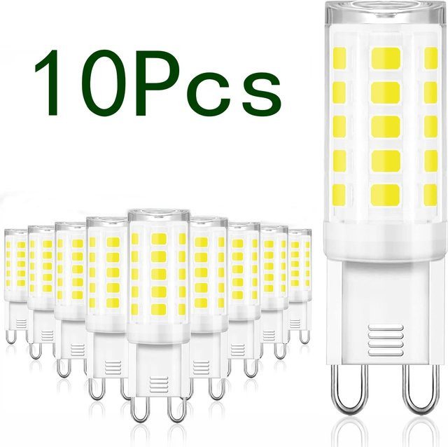 OSABO G9 LED-Glühbirnen Set, 10 Stück dimmbare Capsule LED Lampen in Weiß, 5 W ersetzt 50 W Halogen, AC 220 V - Bild 1