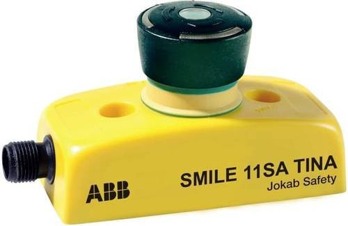 ABB SMILE 11 SA TINA Not-Aus/Not-Halt-Taster in Gelb mit Schraubanschluss - Bild 1