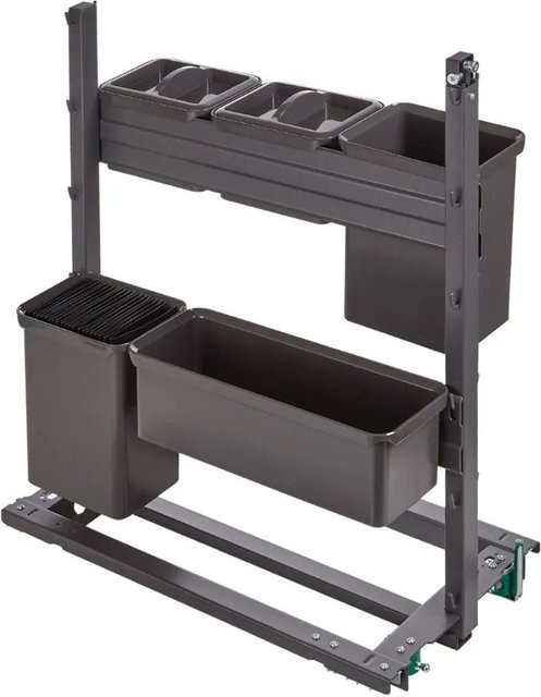 Kesseböhmer YouBoxx Set 1 Anthrazit mit Deckel und Trenner für DISPENSA-X Junior Swing, B/T/H: 15,0 x 19,5 x 11,5 cm - Bild 1