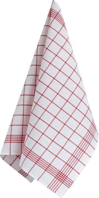 ERWIN M. Geschirrtücher Prag aus Baumwolle, rot, 10er Pack, Breite: 50 cm, Länge: 70 cm, fusselfrei - Bild 1