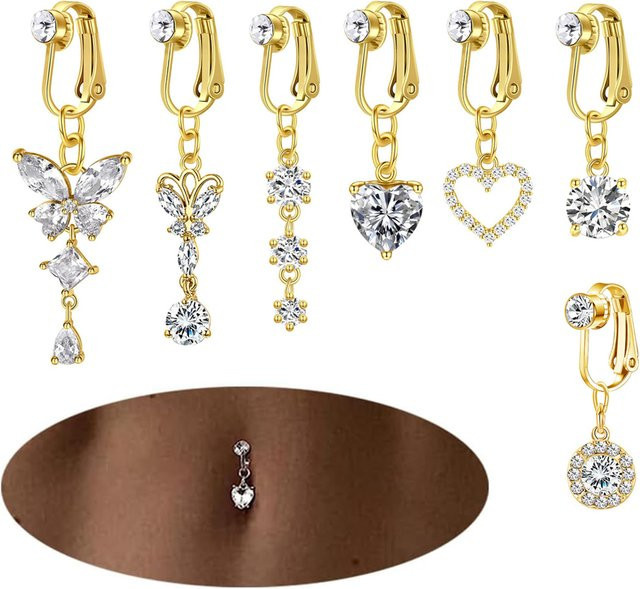 RUIYI Bauchring, Gold, Zirkonia, Damen - Bild 1