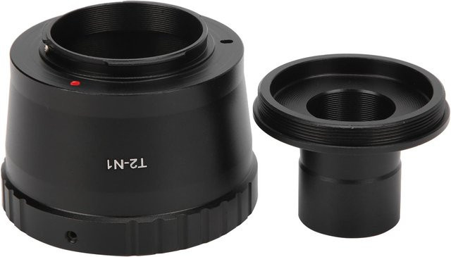 Mikroskop T-Mount Verlängerungstube T2 Mount Adapterring für Nikon N1 Mount Kamera in Schwarz - Bild 1