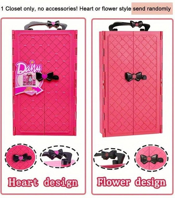 Discover Intime Puppenschrank, Kunststoff, Rosa / Pink, ab 3 Jahren - Bild 1