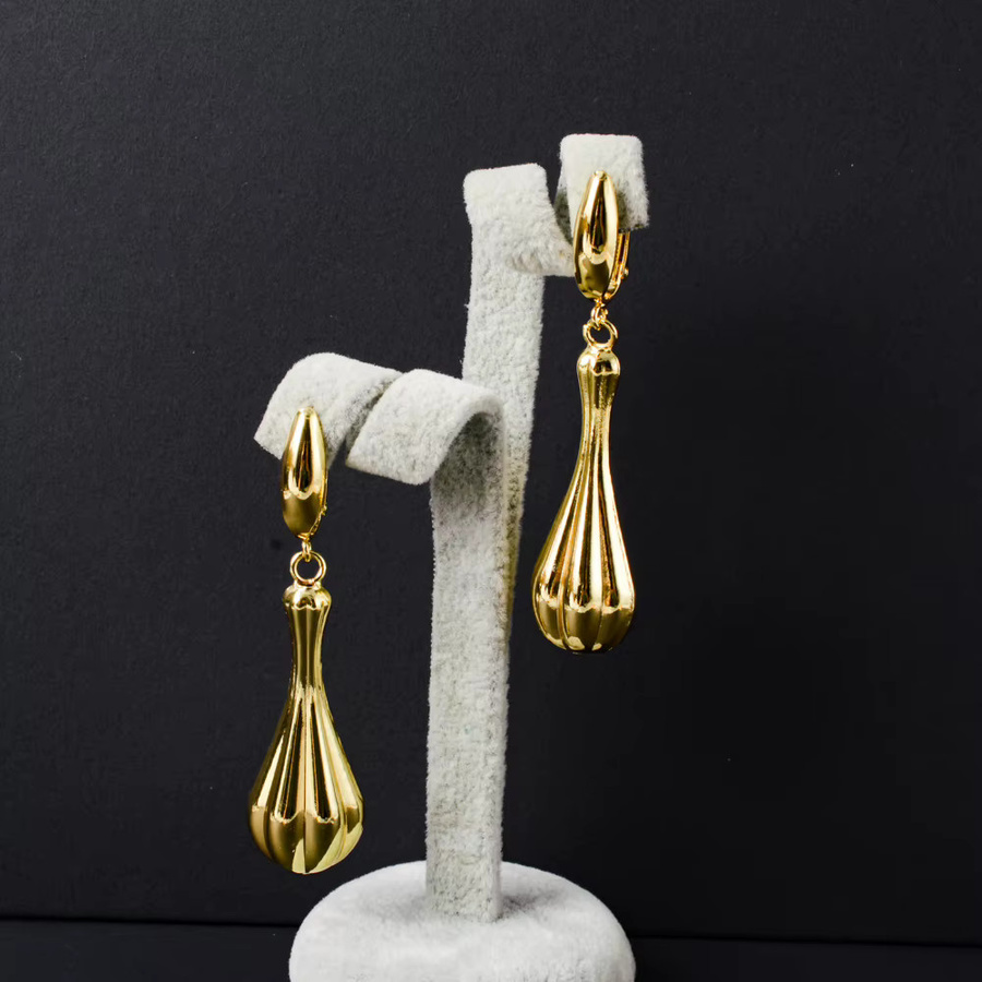 Sonniger Schmuck Ohrringe, Messing, Gold, Damen - Bild 2