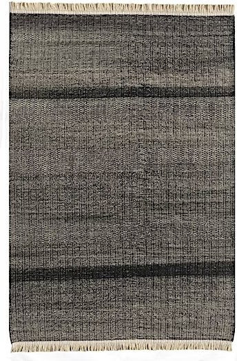 Nanimarquina Tres Outdoor Textur Teppich, grau gestreift, UV-beständig aus Polyester für Garten, Terrasse und Balkon - Bild 1