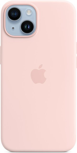 Apple Silikon Case mit MagSafe für iPhone 14 in Pink - Bild 1