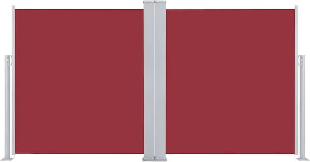 Furnicato Ausziehbare Seitenmarkise aus Polyester in Rot, B: 600 cm, H: 170 cm - Bild 1