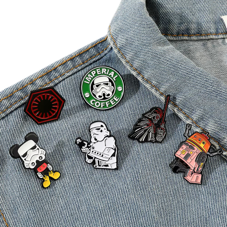 Star Wars Revers-Broschen, Emaille, Bunt, Unisex - Bild 2