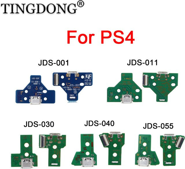 TingDong USB-Ladebuchse Ersatz-Ladeanschlussplatine für PS4-Controller JDS-001 JDS-011 JDS-030 JDS-040 JDS-055 - Bild 1