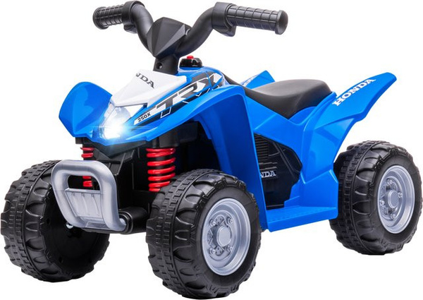 AIYAPLAY Elektro-Quad für Kinder ab 18 Monaten, Miniquad ATV mit LED und Hupe, Blau, Metall, B/T/H: 65,5 x 38,5 x 43,5 cm