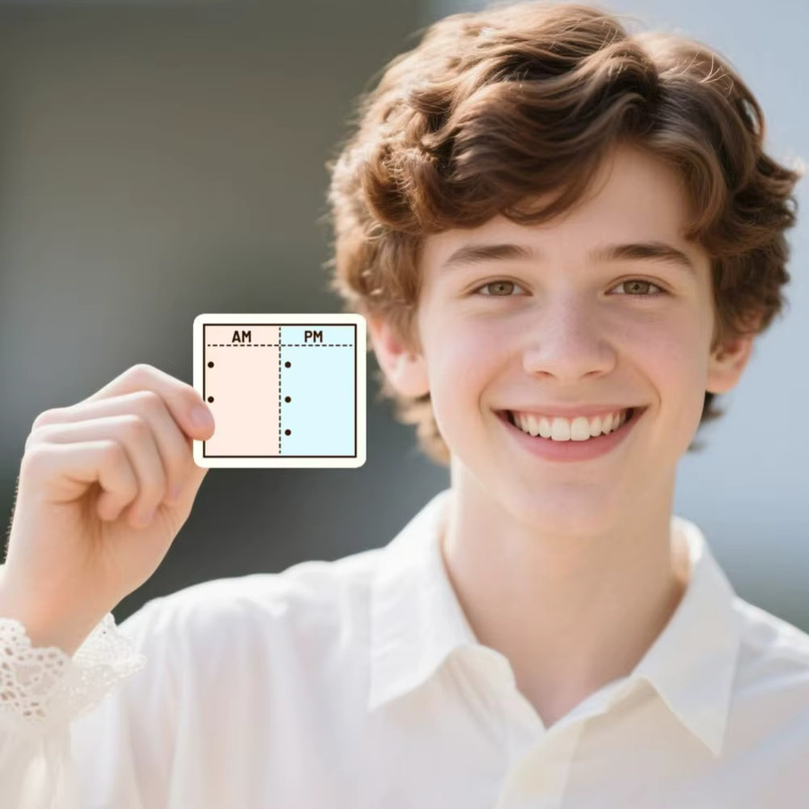 Transparenter Wochenplan Stempel für DIY Scrapbooking und Fotoalben in Klar - Bild 2