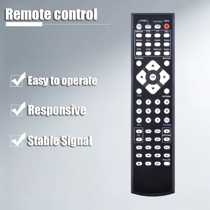 Allimity Ersatzfernbedienung für Harman Kardon AVR 161, 161S, 171, 1710 in Schwarz - Bild 2