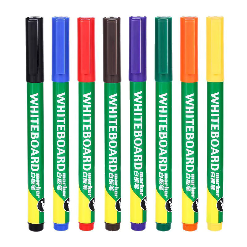 Tib Erase Whiteboard Marker Set mit 8 leuchtenden Farben, 1,0 mm Strichstärke, ungiftig und leicht abwischbar - Bild 2