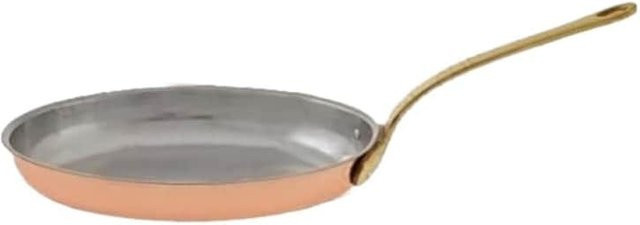 Ich-Zapfe Kupferpfanne Oval aus Kupfer und Messing in Gold, B/T/H: 45 x 32 x 23 cm - Bild 1