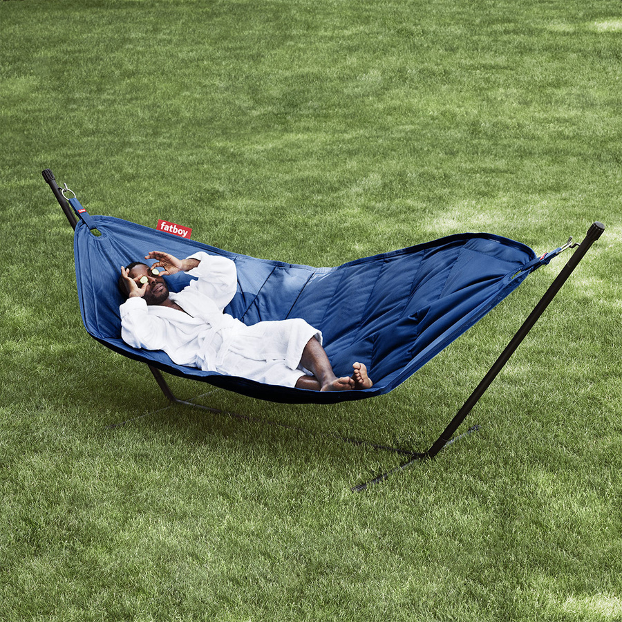 Fatboy Headdemock Hängematte mit Gestell in Blau aus UV-beständigem Polyester - Bild 2