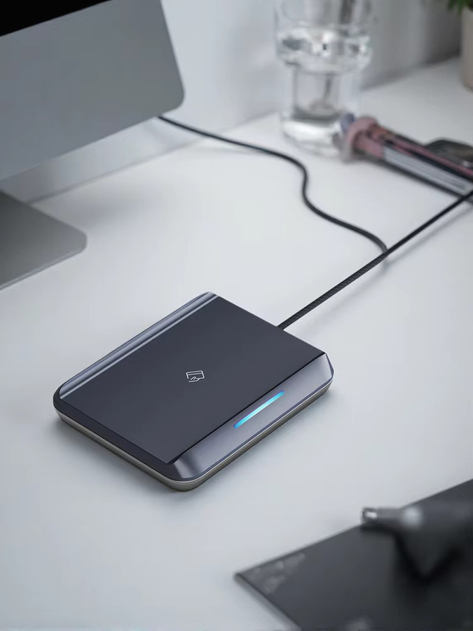 Asia-Teco Intelligenter RFID IC-Kartenleser und Encoder E5 in Schwarz für TTLock App, TT Hotel und TT Vermietungssystem, 13,56 MHz - Bild 3
