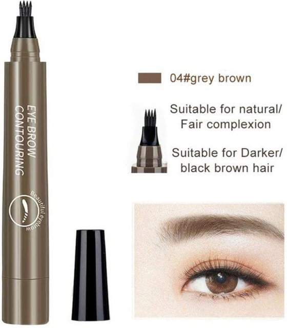 DHDH Augenbrauenstift flüssig, grau, Unisex - Bild 1