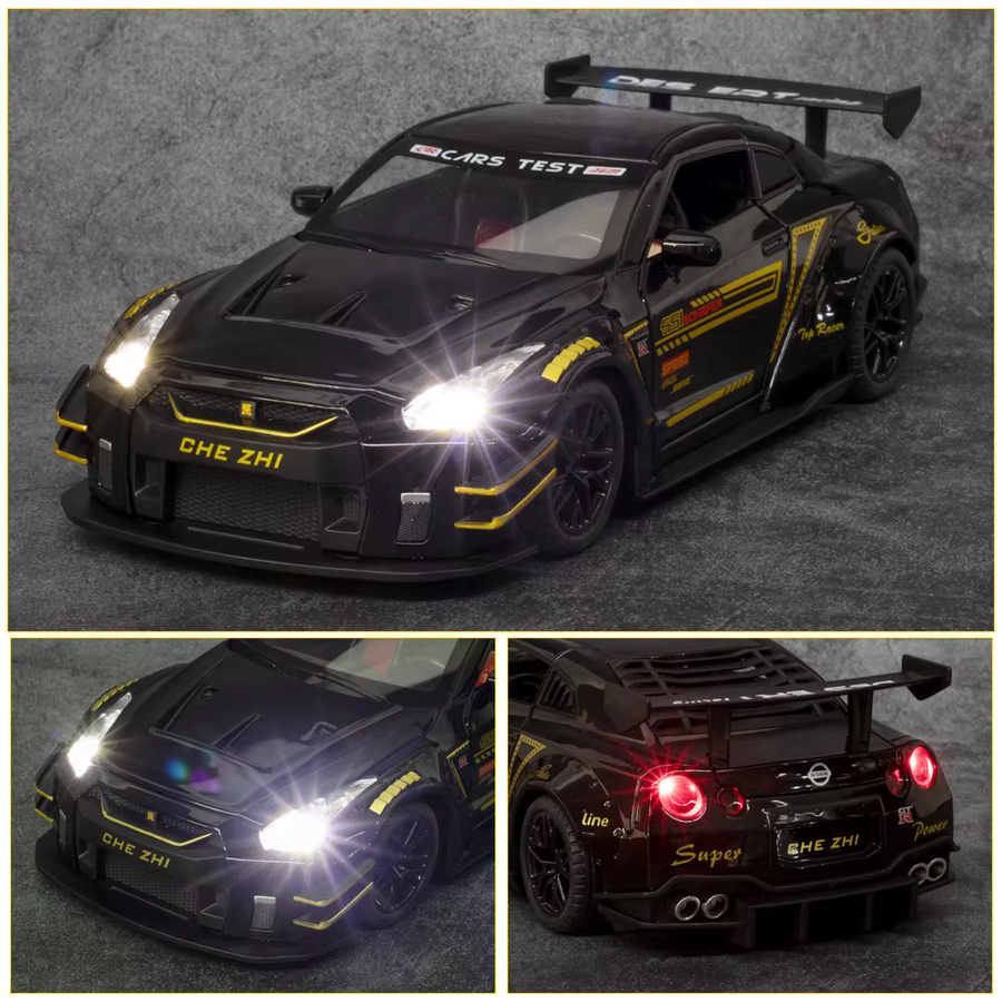 Maisto Nissan GTR-r35, Modell Sportwagen, 1:24, Metall, Weiß - Bild 2