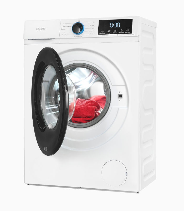 Exquisit WA6312-371A Waschmaschine als Frontlader in Weiß mit 6 kg Kapazität und 1200 U/min Schleuderdrehzahl - Bild 4
