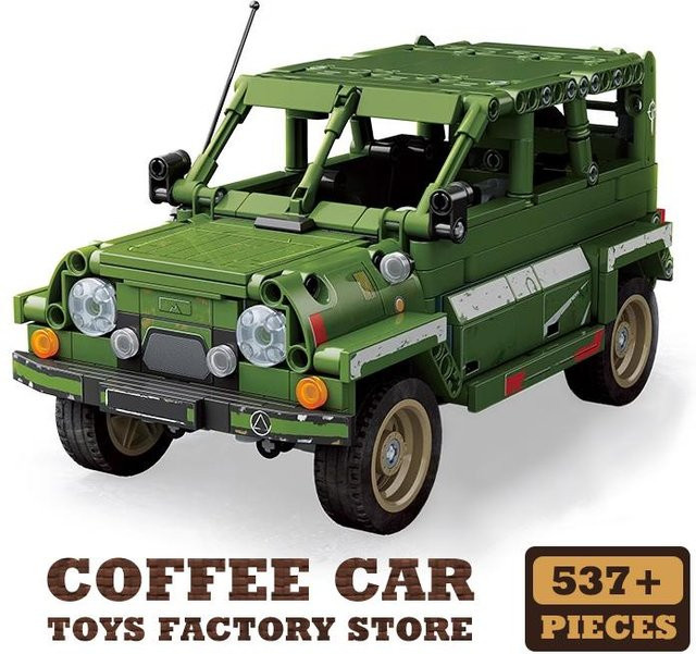 Militärserie Kriegs-Geländewagen MOC, Bausteine, ab 14 Jahren - Bild 1
