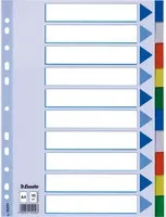 Esselte Ordnerregister A4 in Multicolour und Blau aus Kunststoff mit 10 Trennblättern - Bild 1