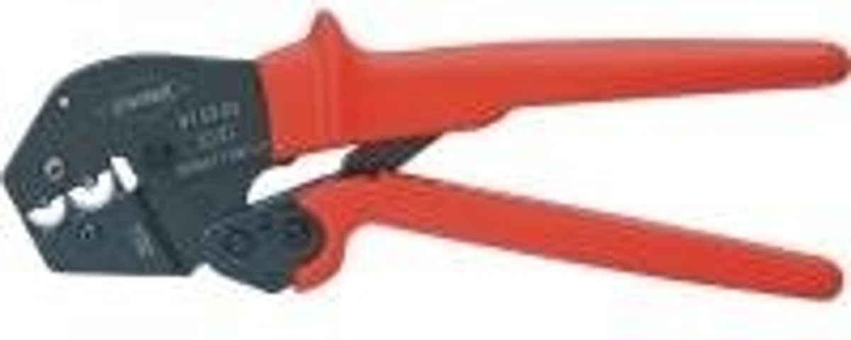 Knipex Crimpzange 97 52 23 für unisolierte Kabelschuhe und Steckverbinder 16 bis 25 mm² in Rot - Bild 3