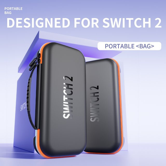 Hartschalen-Tragetasche für Nintendo Switch in Blau und Orange - Bild 1
