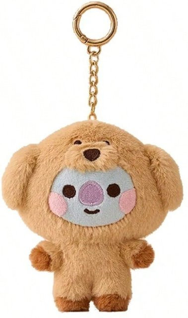 LINE FRIENDS BT21 Schlüsselanhänger, Plüsch, 10cm, beige, Mädchen - Bild 1