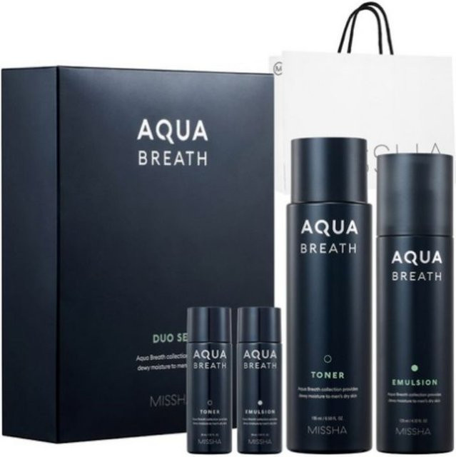 MISSHA For Men Aqua Breath Hautpflege-Set, Herren, für trockene Haut - Bild 1