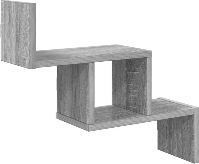 vidaXL Wandregal in Sonoma-Grau, modernes Design aus MDF, B/T/H: 48 x 15 x 42 cm - Bild 1