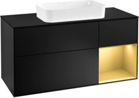 V&B Waschtischunterschrank Finion in Blau Lackiert, Breite: 120 cm, Tiefe: 50,1 cm, Höhe: 50,1 cm - Bild 1