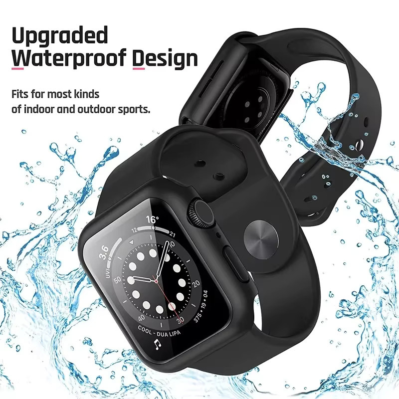 Apple Uhrenzubehör Displayschutz Glas, Schwarz, Unisex - Bild 2