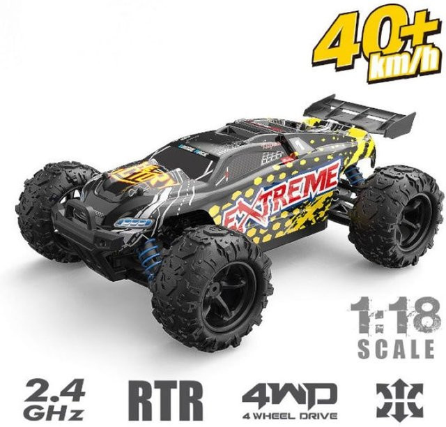 ES-Toys RC Elektro Buggy Extreme 302E Maßstab 1:18 schwarz - Bild 1