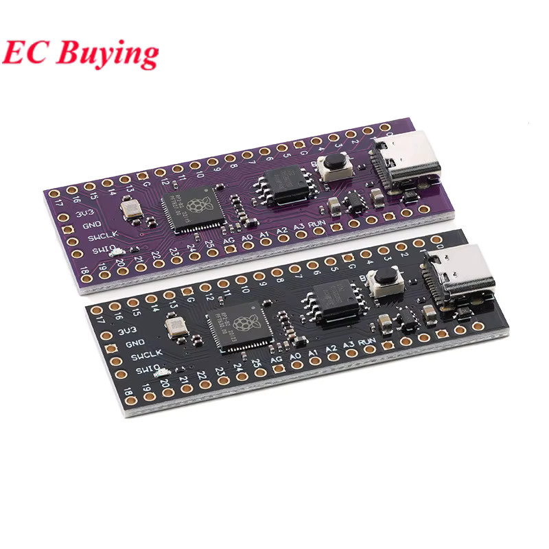 Raspberry Pi Pico RP2040 Mikrocontroller Modul mit USB-C Anschluss in Purple - Bild 2