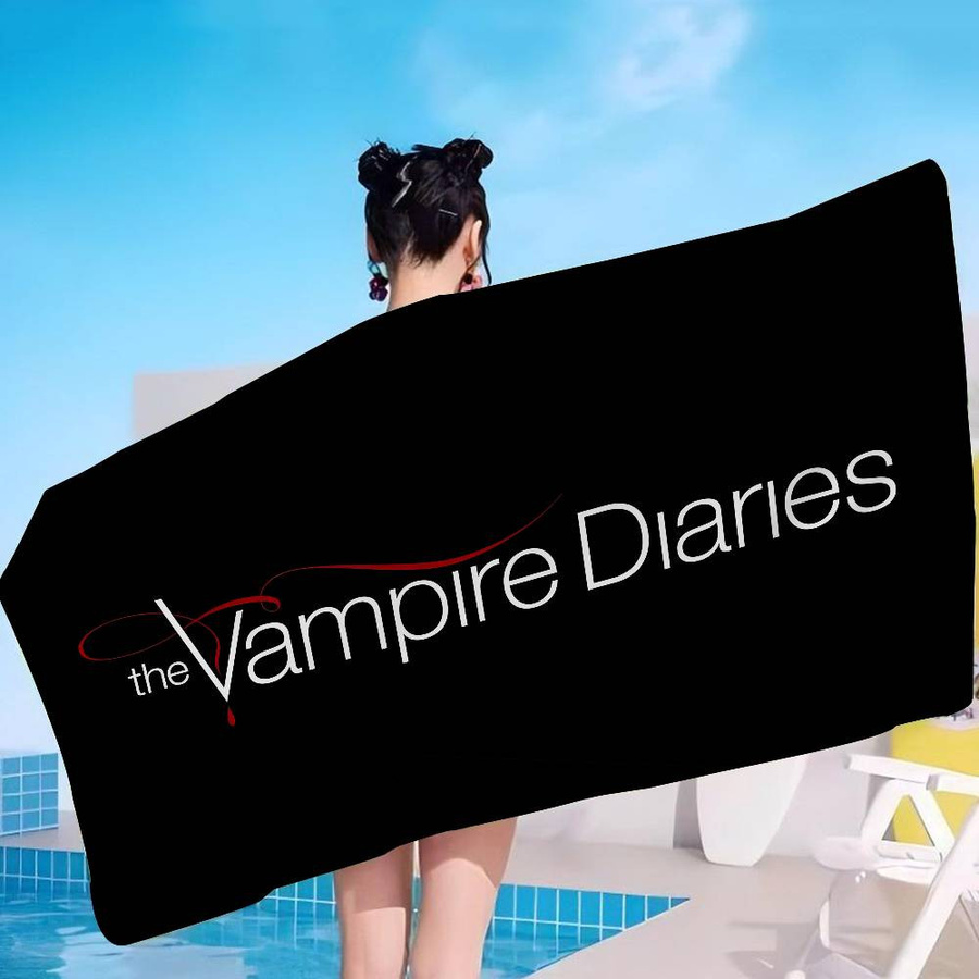 Dalangpa Vampire Diaries Mikrofaser Strandtuch, weiß, B: 40 cm, H: 60 cm - Bild 6