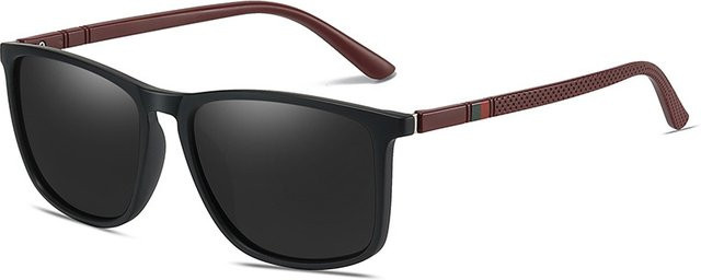 Ravenisa Square Sonnenbrille, Vollrand, Schwarz, Unisex, polarisiert - Bild 1
