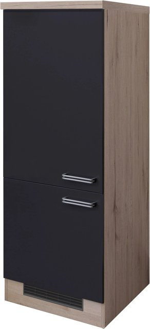 Flex-Well Küchen-Geräteumbauschrank Lara in Anthrazit und San Remo Eiche hell, Breite: 60 cm, Höhe: 162 cm, Tiefe: 50 cm - Bild 1
