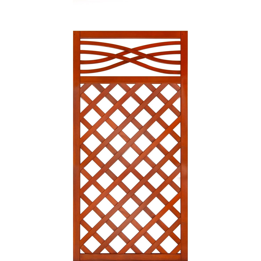 Zaunelement Malaga mit geflochtenem Geflecht von Andrewex in Teak, Höhe: 180 cm, Breite: 90 cm - Bild 2