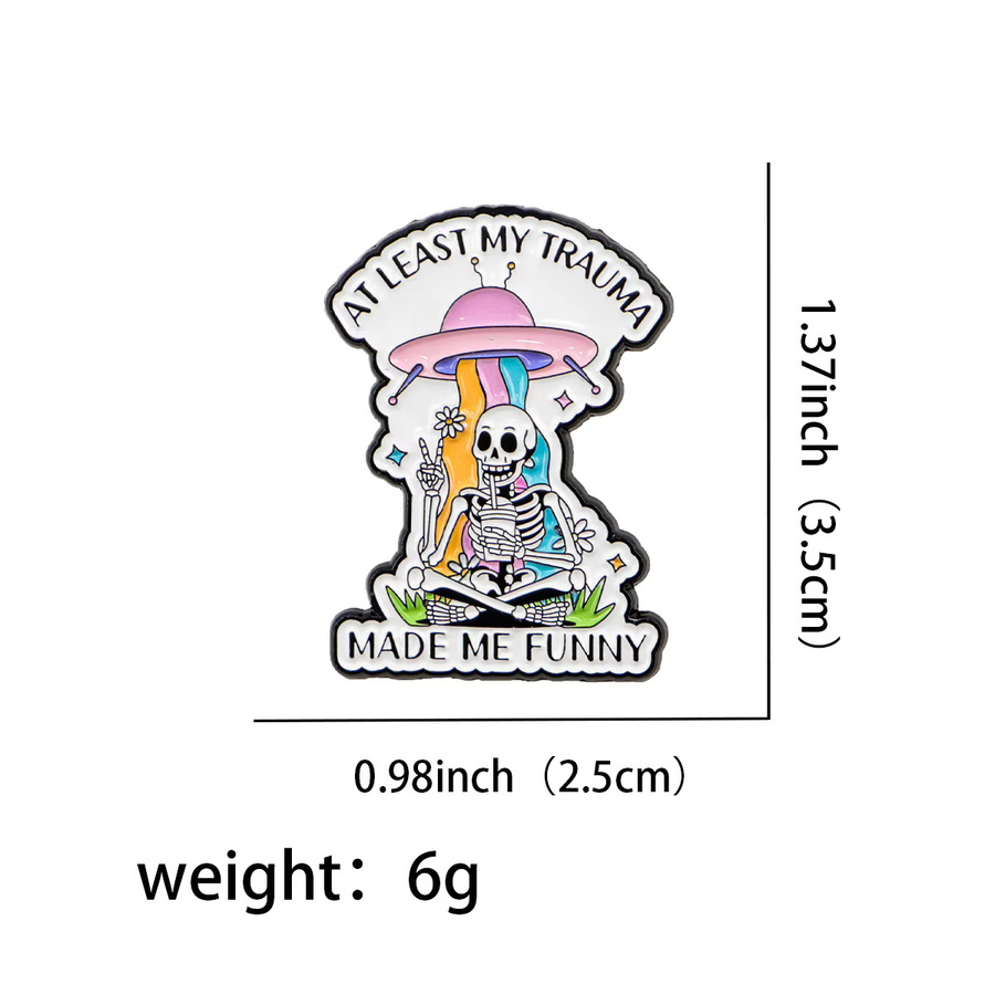 Ramulus Brosche Regenbogen UFO Emaille, Unisex - Bild 2