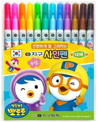 Globe Chemical Pororo Filzstift-Set mit 12 Farben in Mehrfarbig - Bild 1
