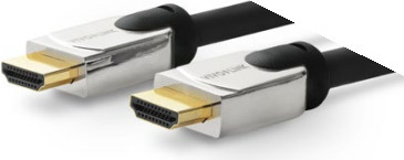 Vivolink PROHDMIHDM20 HDMI-Kabel Typ A in Schwarz und Silber, Länge: 20 m - Bild 1