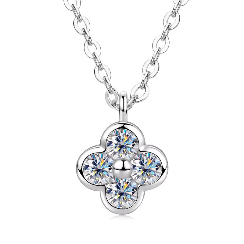 RAPRGOLD Halskette, Kleeblatt-Anhänger, Gold, Diamant, Damen - Bild 2