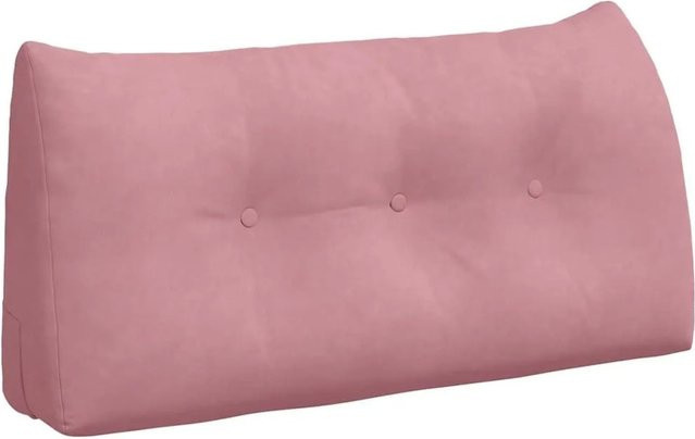 vidaXL Rückenkissen aus Samt in Rosa, B/T/H: 100 x 24 x 50 cm - Bild 1