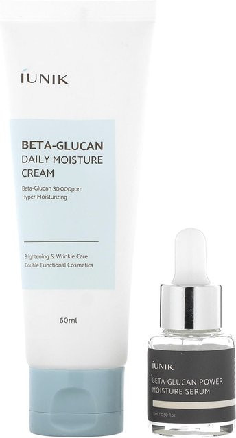 iUNIK Beta-Glucan Edition Hautpflegeset, Creme und Mini-Serum - Bild 1