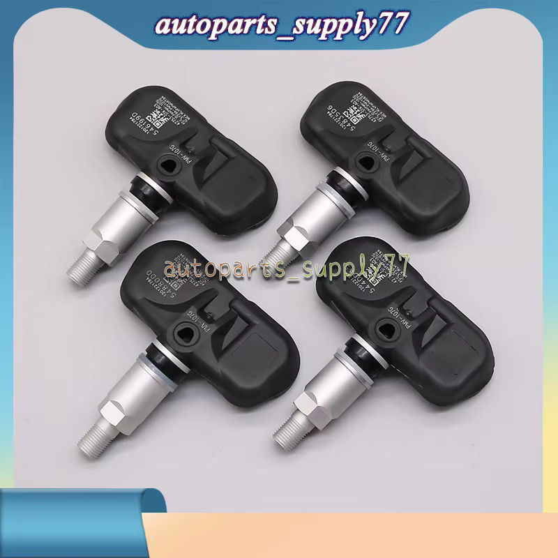 GANGLE 4er-Set Reifendrucksensor 315MHz für Acura MDX TSX RDX und Honda Pilot, Farbe: Schwarz, Teilenummer 42753-212 PMV-2007G - Bild 2
