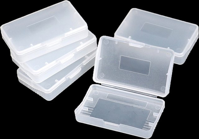 JETTING 5er Set transparente Aufbewahrungsboxen für Game Boy Advance GBA und GBA SP zum Schutz deiner Spielkarten und Patronen - Bild 1