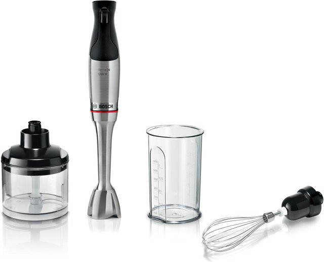 Bosch Serie 6 MSM6M821 ErgoMaster Stabmixer-Set in Silber mit Edelstahl- und Keramikkomponenten - Bild 1